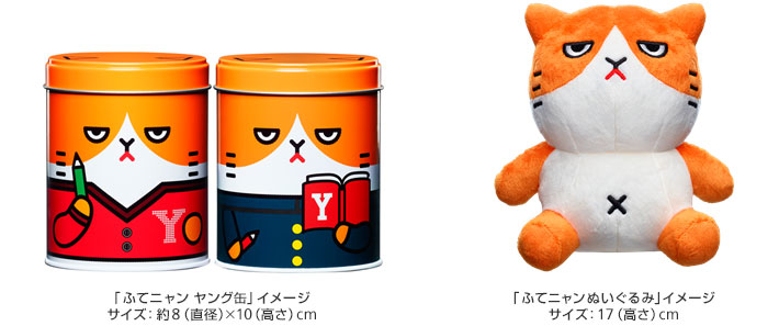 「ふてニャン ヤング缶」イメージ／「ふてニャンぬいぐるみ」イメージ