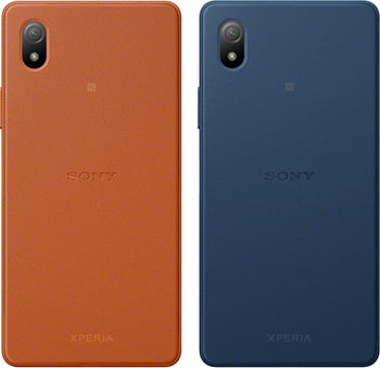 Xperia Ace III(ソニー製)(左から)ブリックオレンジ、ブルー
